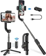 Portable Gimbal Stabilizer for Smartphone, Auto Balance, 360° Rotation