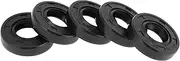 X AUTOHAUX Universal Oil Seal TC Double Lip W Steel Spring Seal Ring Rotary Shaft Seal 15x30x7mm High Pressure NBR Rubber Black 5 Pcs