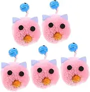 DRESSOOS 5Pcs Plush Mice Cat for Indoor Cats Soft Mouse Shaped Playthings with Bell to Engage Your Feline Friends and Stimulate Hunting Instincts Present