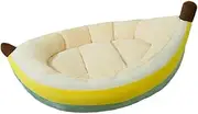 MYCENSE Banana Shaped Pet Bed for Cats and Dogs, Suitable for All Seasons, M