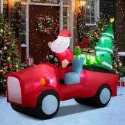 Christmas Santa Truck Car Turtle Tree Airblown Inflatable Decor Blow Up Holiday
