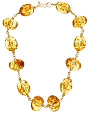Kenneth Jay Lane 22K Plated Station Necklace