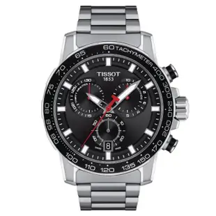 【TISSOT 天梭 官方授權】SUPERSPORT CHRONO 三眼計時石英腕錶 母親節 禮物(T1256171105100)