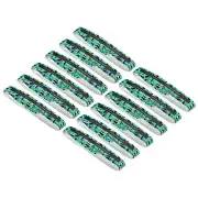 12Pcs 59" PU Racket Overgrip Grip Tape Non-Slip with Damping Ridge, Camo Green