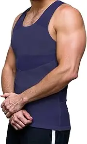 [Generic] Sculptcore - Shaper Vest 2.0, Men's High Stretch Mesh Body Shaping Tank Top, Compression Undershirts for Men