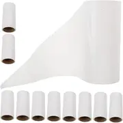 10pcs Removable Sticky Paper Cat Portable Lint Roller Cleaner Mini Dog Hair Remover Floor Lint Roller Vent Sticky Lint Remover Masking Lint Remover for Pet Hair Wipes Pets White