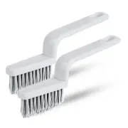 2pcs Grout Cleaner Brush V Shape, Handheld, Plastic, White, Cleaning Brush, I...