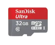 Micro SD Card Best SanDisk Ultra 32 GB with Adapter Gray/Red Mini Memory Cards