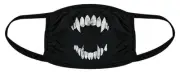 Vampire Teeth Face Mask Funny Halloween Fangs Novelty Graphic Nose And Mouth