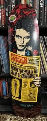 Rare Powell Peralta Shepherd Fairey Jello Alternative Tentacles Skateboard Deck