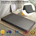 Folding Foam Mattress Trifold Sleeping Cushion Mat Double Medium Firm Couch Grey