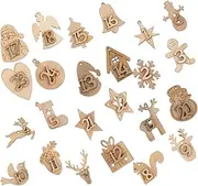JOINPAYA 1 Set Countdown to Christmas Girls Advent Calendar Holiday Decor Wooden Advent Calendar Christmas Calendar