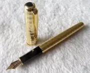 Excellent Gold Circle Parker Sonnet Series Fine (F) Nib Fountain Pens No Box