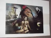 Star Wars Poster #27 Slave Leia Jabba Bib Fortuna C-3PO Return of the Jedi Carri
