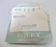 Genuine Rolex Crystal 25-112 Cyclop, New factory Package