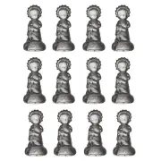 Mega Favors - Baby St. Judas Statue Glassware - Clear, Set of 12