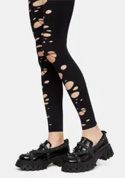 Stronger Together Distressed Tights