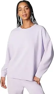 [florence by mills] Women's Cozy Crush Oversized Crew Sweatshirt, Washed