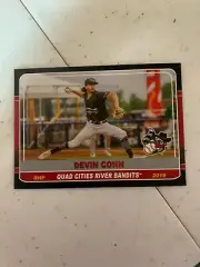 Devin Connn 2019 Quad Cities River Bandits Team Card