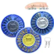 120Pcs/Box Dental Screw Post Kit Titanium/Gold/SS Plated Conical Root Canal Pins