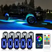 10PCS RGB LED Rock Light Turn Signal Brake Underbody Glow Lamp For Toyota Tundra