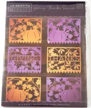 LIA GRIFFITH CRAFTS Giving Thanks Banner 6" x 8" Shimmer Cardstock Sheets, 20pcs