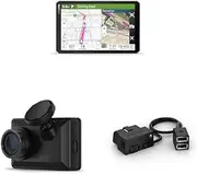 dēzl™ LGV820 & Garmin Dash Cam X210 w. Garmin Constant Power Cable (OBD-II Port > 2X USB) Bundle