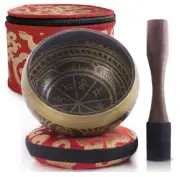 Silent Mind - Tibetan Singing Bowl / Antique Light Brwn gratitude Bowl With Case