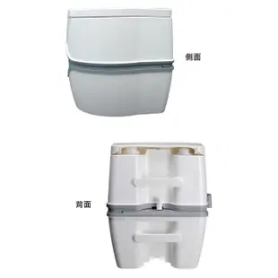 【海夫健康生活館】Porta Potti Excellence 豪華型 電動泵攜帶型沖水馬桶+排泄物分解劑x2入
