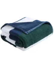 Nautica Wilton Sherpa Reversible Throw Blanket