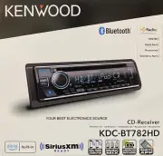 NEW Kenwood KDC-BT782HD 1-DIN Car Audio Stereo Receiver, CD/AM/FM w/ Bluetooth