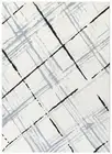 Chandler Cloud Soft Geometric Lattice Blue Modern Floor Rug - 3 Sizes