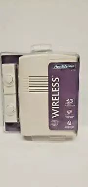 NOS HeathZenith SL-7762 Wireless Doorbell Kit, 3 Doorbell Sounds, 2 Push Buttons
