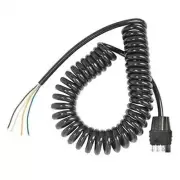 4 Way Flat Trailer End Wire Harness 11Ft Long Coiled Cable
