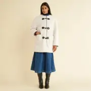 Brand New Albaray Cream Borg Coat Size 14 Ivory Colour