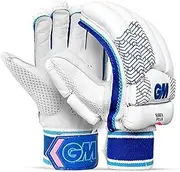 GM Siren Plus Cricket Batting Gloves for Boys | Value for money | Price below Rs. 800 | Right handed | Free Cover | Colour : White/Royal Blue