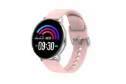 TD28 1.3inch Full Touch Screen Heart Rate Blood Pressure Oxygen Monitor Weather Push Smart Watch PINK COLOR