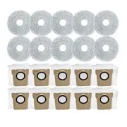 For M30 Pro / C107 Robot Vacuum Replacement Parts Hepa Filter Mop Cloth Dust Bag Accessories