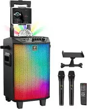 Wireless Karaoke Machine for Adults, PA System Portable Bluetooth Singing Speak