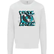 Vinyl Records Lover Decks Turntable DJ Kids Sweatshirt Jumper