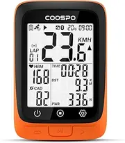 COOSPO Bike GPS Speedometer GPS Bike Computer Bicycle Odometer Cycling Computer ANT+ Sensor Compatibility Bluetooth 5.0 IP67 2.4 inch HD Screen and Multifunctional Compatible with CoospoRide APP…