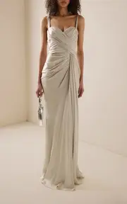 [Zuhair Murad] Draped Satin Gown