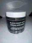 Moroccan Black Body Scrub Shower Scrub Balm With Argan Oil Moisturizing Elegance