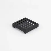 Radiant Matt Black Square Slotted Floor Waste TOP ONLY 100mm x 100mm 316-BLK-...