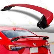 FOR 22-25 HONDA CIVIC 4DR SEDAN HP-STYLE 2-TONE RED & BLACK TRUNK SPOILER WING (for: Honda)