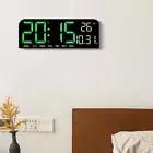 Wall-mounted Electronic Wall Clock Temperature Display Table Clock for Bedroom