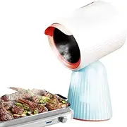 Mini Desktop Cooker Hood, Portable Extractor Fan Kitchen with 3 Speed Adjustment and Detachable Filter, 260m³/h Strong Suction Power, Desktop Range Hood for Indoor BBQ, Hot Pot, RV Kitchens