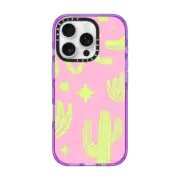 iPhone 16 Pro Impact Case MagSafe Compatible Neon Cactus