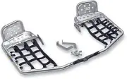 DG Performance HG Alloy Series Nerf Bars Silver Bar - Black Web 607-6130