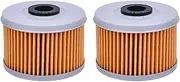 Oil Filter For CBF125 2014 2015 VT125C 1999-2008 XL125 V 2001-2014 CB250 CBF250 CRF250 CMX250 CB300 CBR300R CRF300L CMX300(2pcs Yellow)